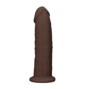 Silicone Dildo Without Balls - Brown - 22,8 cm