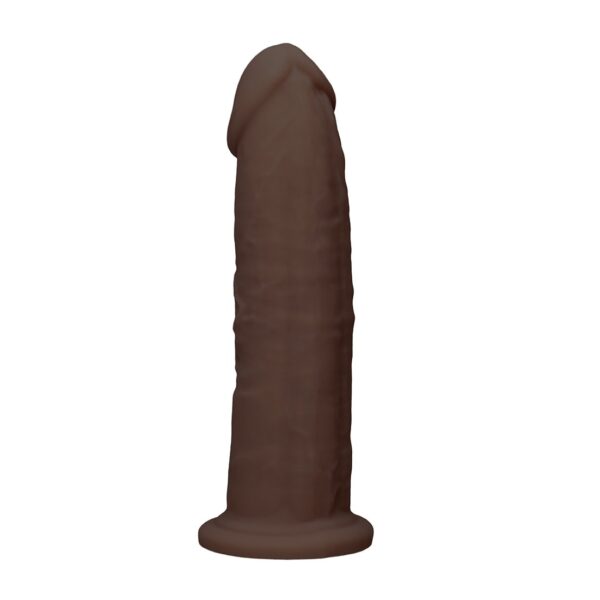 Silicone Dildo Without Balls - Brown - 22,8 cm