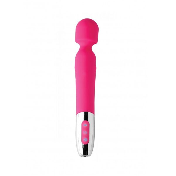 Rotating Silicone Wand with Massage Beads