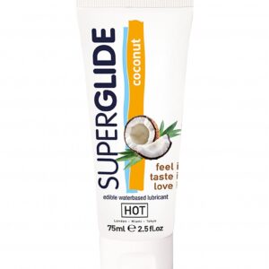 HOT Superglide edible lubricant waterbased - coconut - 75 ml