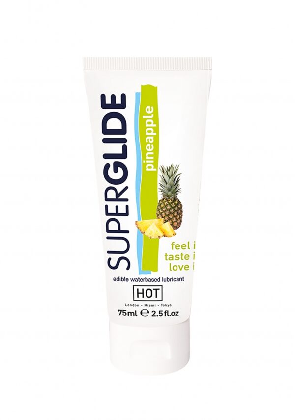 HOT Superglide edible lubricant waterbased - pineapple - 75 ml