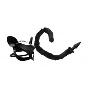 TZ Kitty Mask and Tail Kit - Black