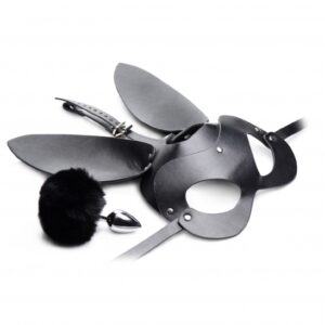 TZ Bunny Mask with Plug - Black