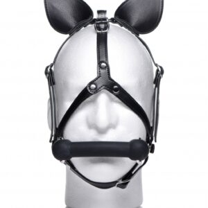 Dark Horse Pony Head Harness with Silicone Bit - Black