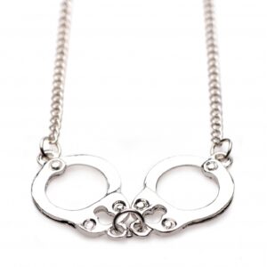 Cuff Her handboeien ketting - zilver