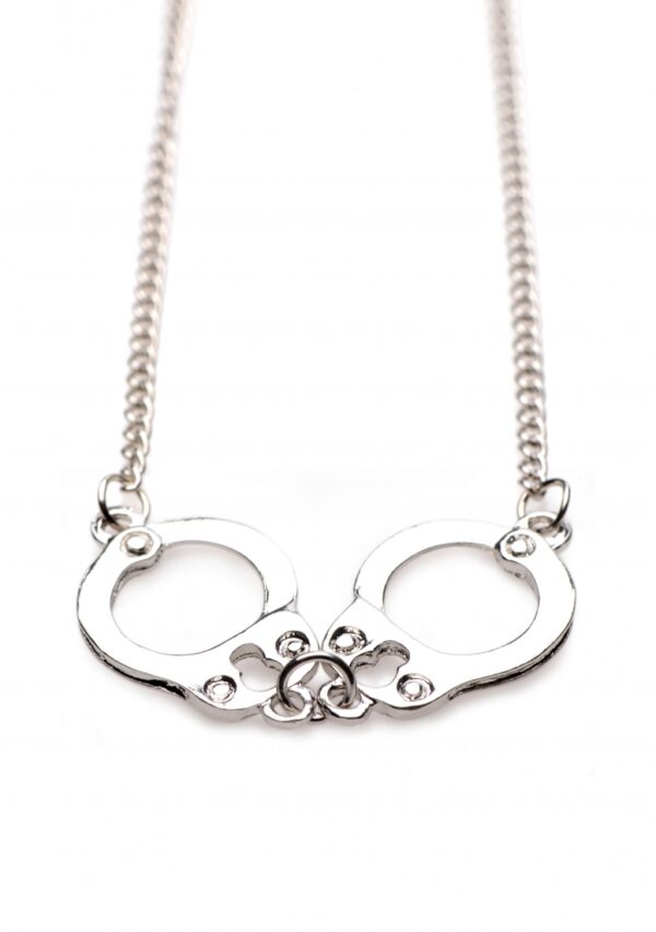 Cuff Her handboeien ketting - zilver