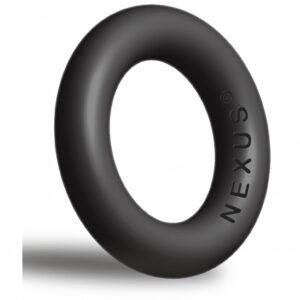 ENDURO+ Thick Silicone Super Stretchy Cock Ring - Black