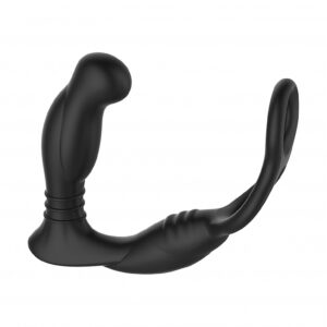 SIMUL8 Vibrating Dual Motor Anal Cock and Ball Toy - Black