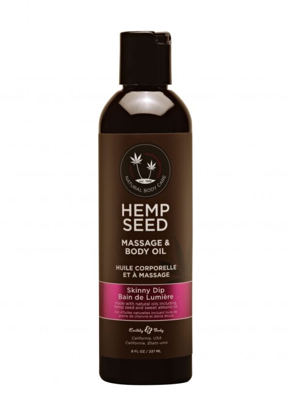 Skinny Dip Massage Oil with a Vanilla Cotton Candy Scent - 8oz /