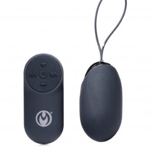 Thunder Egg 21X Silicone Vibrator with Remote Control - Black