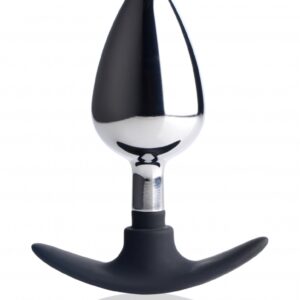 Dark Invader Metal & Silicone Anal Plug - Large