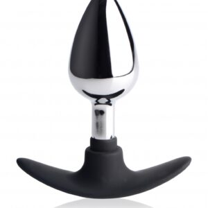 Dark Invader Metal & Silicone Anal Plug - Medium