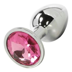 Bejeweled Stainless Steel Plug - Pink