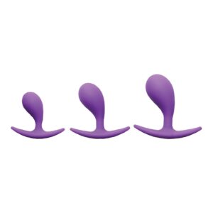 Booty Poppers Silicone Anal Trainer Set - Purple