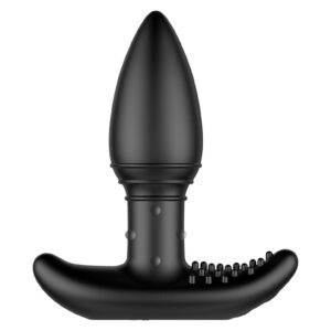 B-STROKER Remote Unisex Massager with Rimming Beads - Black
