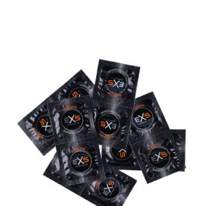 Exs Black Latex Condoms - 100 pack