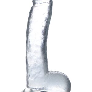Doorzichtige Dildo met Ballen