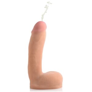 8" Dual Density Squirting Dildo - Light
