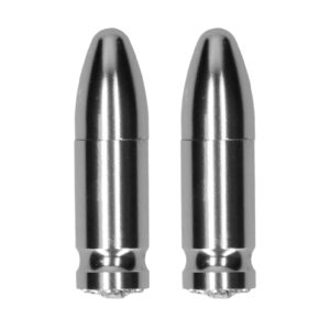 Magnetic Nipple Clamps - Diamond Bullet - Silver