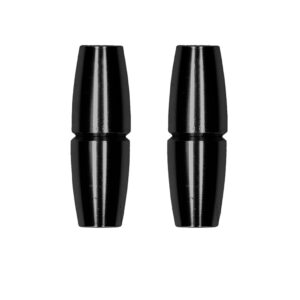 Magnetic Nipple Clamps - Sensual Cylinder - Black