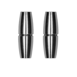 Magnetic Nipple Clamps - Sensual Cylinder - Silver