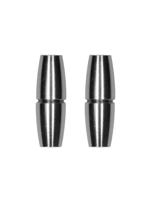 Magnetic Nipple Clamps - Sensual Cylinder - Silver