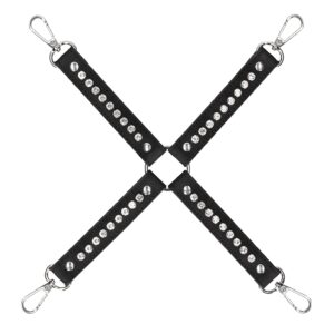 Diamond Studded Hogtie - Black