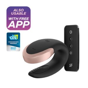 Double Love Luxury Partner Vibrator - Black
