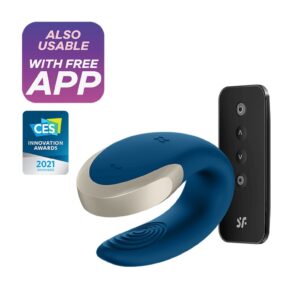 Double Love Luxury Partner Vibrator - Blue