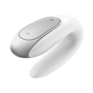 Double Fun Partner Vibrator - White