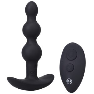 Beaded Vibe - Siliconen Anaal Plug met Afstandsbediening