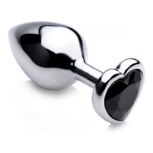 BS Black Heart Gem Anal Plug - Medium