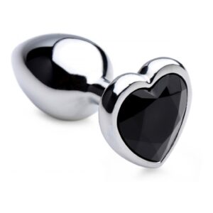 BS Black Heart Gem Anal Plug - Small