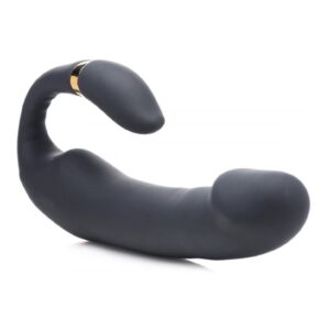 10X Pleasure Silicone Vibrator with Clit Stimulator