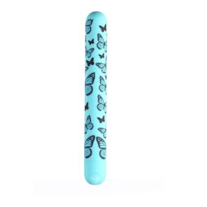 Monarch X-long Bullet - Butterfly Print Teal Blue