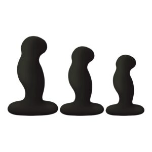 GPLAYTRIO+ Unisex Rechargeable Vibrator Pack S/M/L - Black