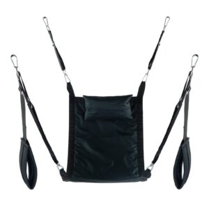 Rectangular canvas sling - 4 points - Full set - Black