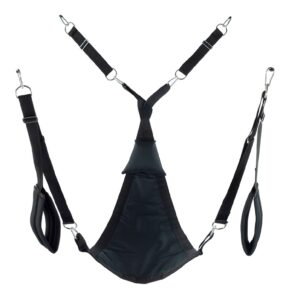 Triangle canvas sling - 3 or 4 points - Full set - Black