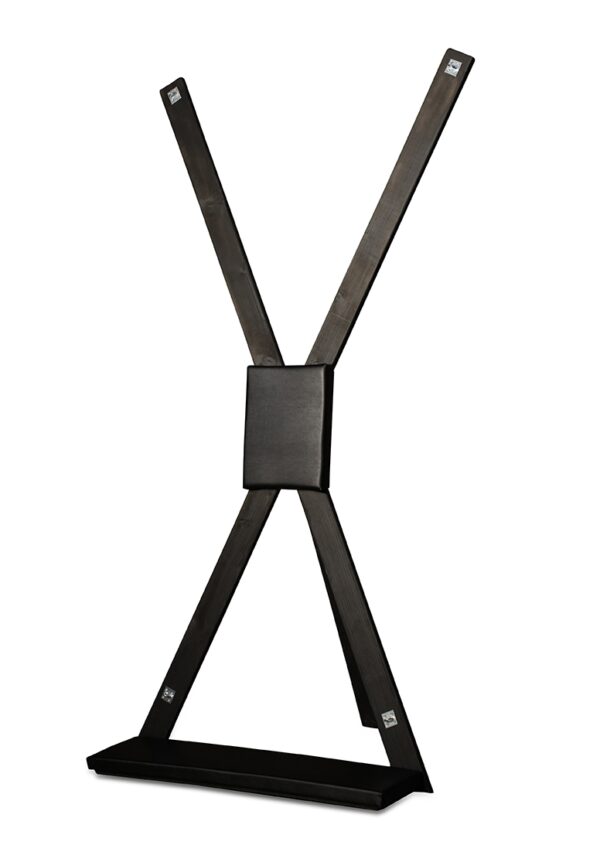 Wooden and PU Leather Covered BDSM Bondage Cross