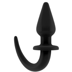 Ouch Puppy Play - Flexible Rubber Butt Plug - Black