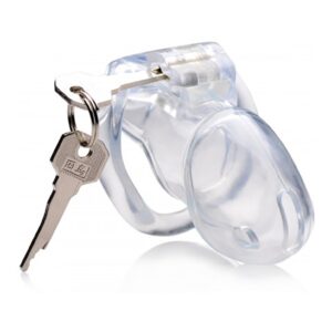 Clear Captor Chastity Cage with Keys - Medium