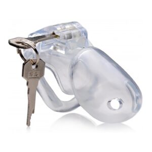Clear Captor Chastity Cage with Keys - Small