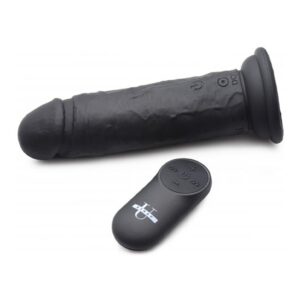 Power Player 28X Vibrating Dildo w/RC - Black
