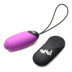 28X Ribbed Silicone Egg - Purple