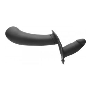 28X Double Diva 2" Double Dildo w/ Harness & R/C - Black