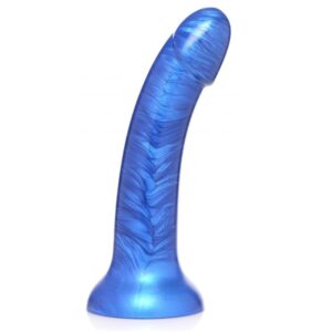 G-Tastic 17,8cm / 7 inch Metallic Silicone Dildo - Blue
