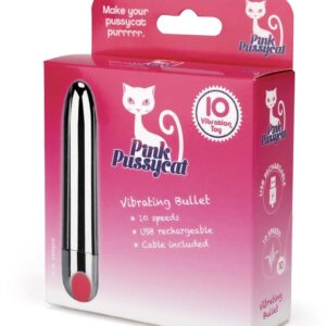 Pink Pussycat Vibrating Clit Tease Bullet