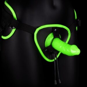 Strap-on Harness - Glow in the Dark - Neon Green/Black