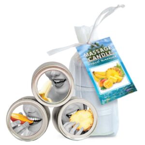 Tropical Trio - Candles in Mango, Pineapple, Banana - 2 oz