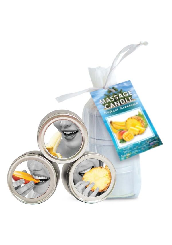 Tropical Trio - Candles in Mango, Pineapple, Banana - 2 oz